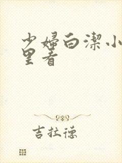 少妇白洁小说哪里看