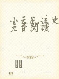 小天风流史小说免费阅读