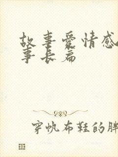 故事爱情感人故事长篇