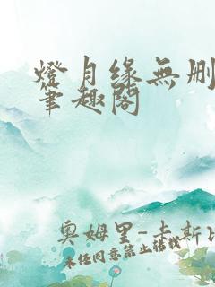 灯月缘无删减版笔趣阁