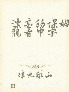 漂亮的保姆在线观看中字