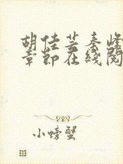 胡佳芸秦峰最新章节在线阅读