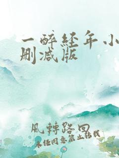 一醉经年小说无删减版