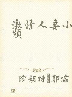 激情人妻小说视频