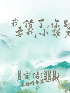我错了,你别不 要我小说免费阅读