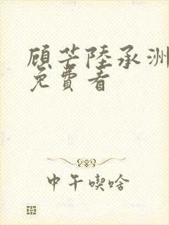 顾芒陆承洲全文免费看