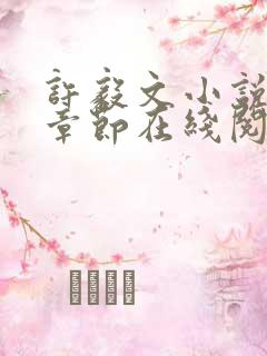 许毅文小说最新章节在线阅读