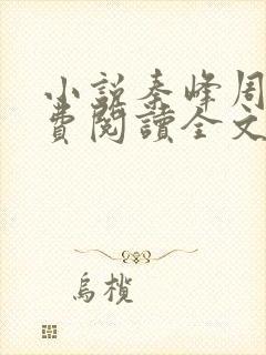 小说秦峰周茜免费阅读全文