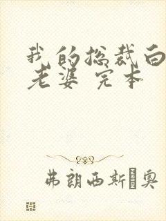 我的总裁白富美老婆 完本