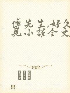 傅先生,好久不见小说全文阅读