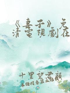 《妻子》免费高清电视剧在线