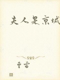 夫人是京城一霸