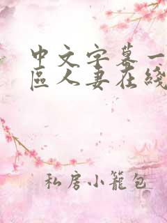 中文字幕一区二区人妻在线不卡