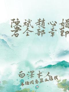 陈斌赵心媚高婉君全部章节