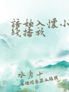 诱她入怀小说在线播放