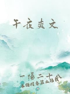 午夜爽文