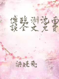 傅临洲沈南意小说全文免费阅读