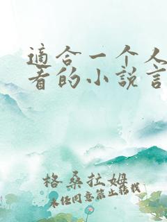 适合一个人晚上看的小说言情
