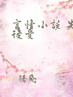言情小说 先婚后爱