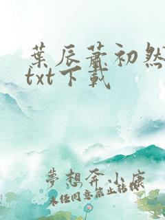 叶辰萧初然免费txt下载