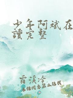 少年阿斌在线阅读完整