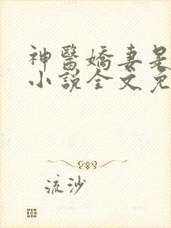 神医娇妻是大佬小说全文免费阅读
