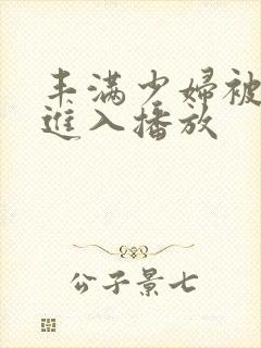 丰满少妇被猛烈进入播放