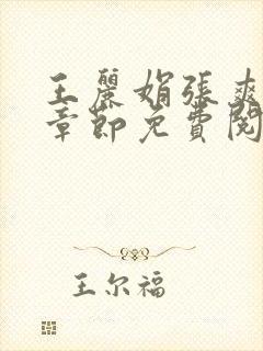 王丽娟张爽最新章节免费阅读