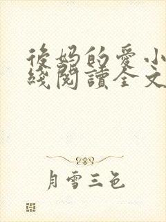 后妈的爱小说在线阅读全文