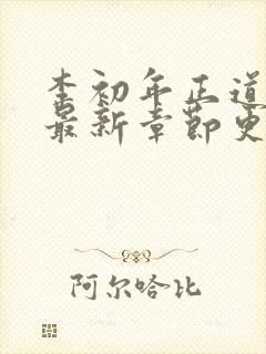李初年正道红途最新章节更新