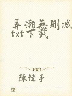 弄潮无删减全文txt下载