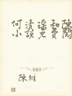 何清瑶和陈源的小说免费阅读全文