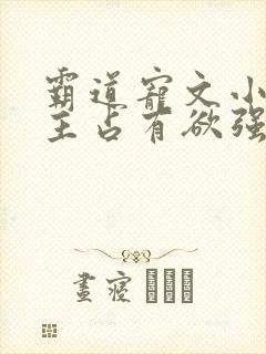 霸道宠文小说男主占有欲强
