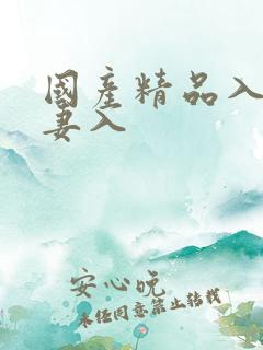 国产精品入口人妻入
