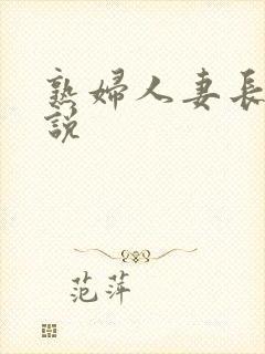 熟妇人妻长篇小说