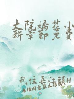 大院娇花小说最新章节免费阅读