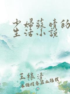 少妇苏晴的性荡生活小说