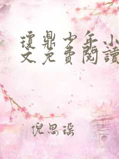 琼鼎少年小说全文免费阅读