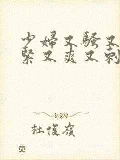 少妇又骚又色又紧又爽又刺激视频