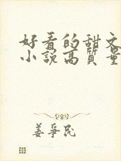 好看的甜文言情小说高质量文笔好