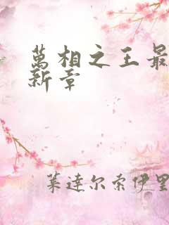万相之王最新更新章