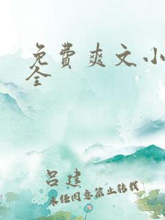 免费爽文小说大全