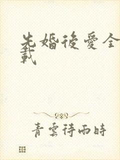 先婚后爱全文下载