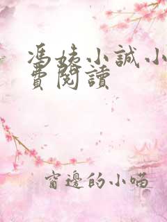 冯姨小诚小说免费阅读