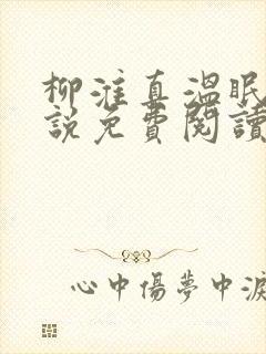 柳淮真温眠眠小说免费阅读无弹窗