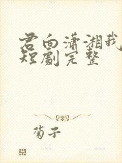 君向潇湘我向秦短剧完整
