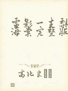 电影一支梨花压海棠完整版