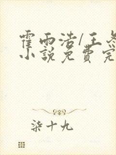 霍雨浩/王冬儿小说免费完本