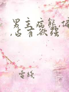 男主病态,偏执,占有欲强