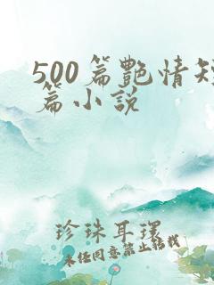 500篇艳情短篇小说